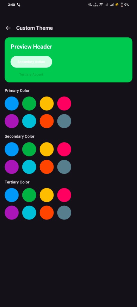 Custom Theme
